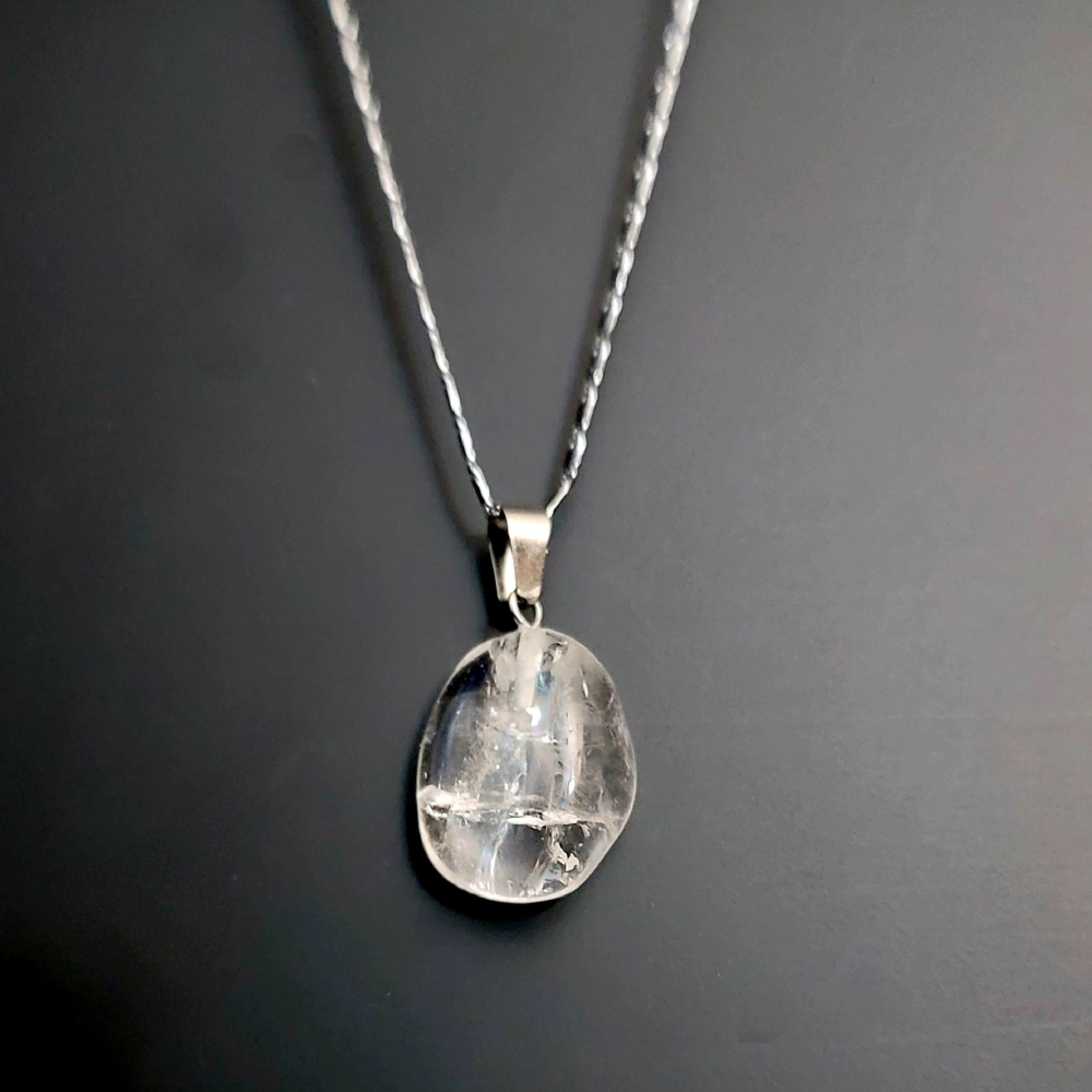 Crackle Quartz Pendant2 Necklace